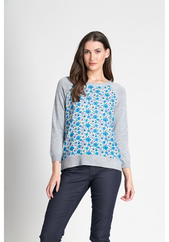 Contrast Woven Front Women's Top Memo Clothing Buy Memo Clothing