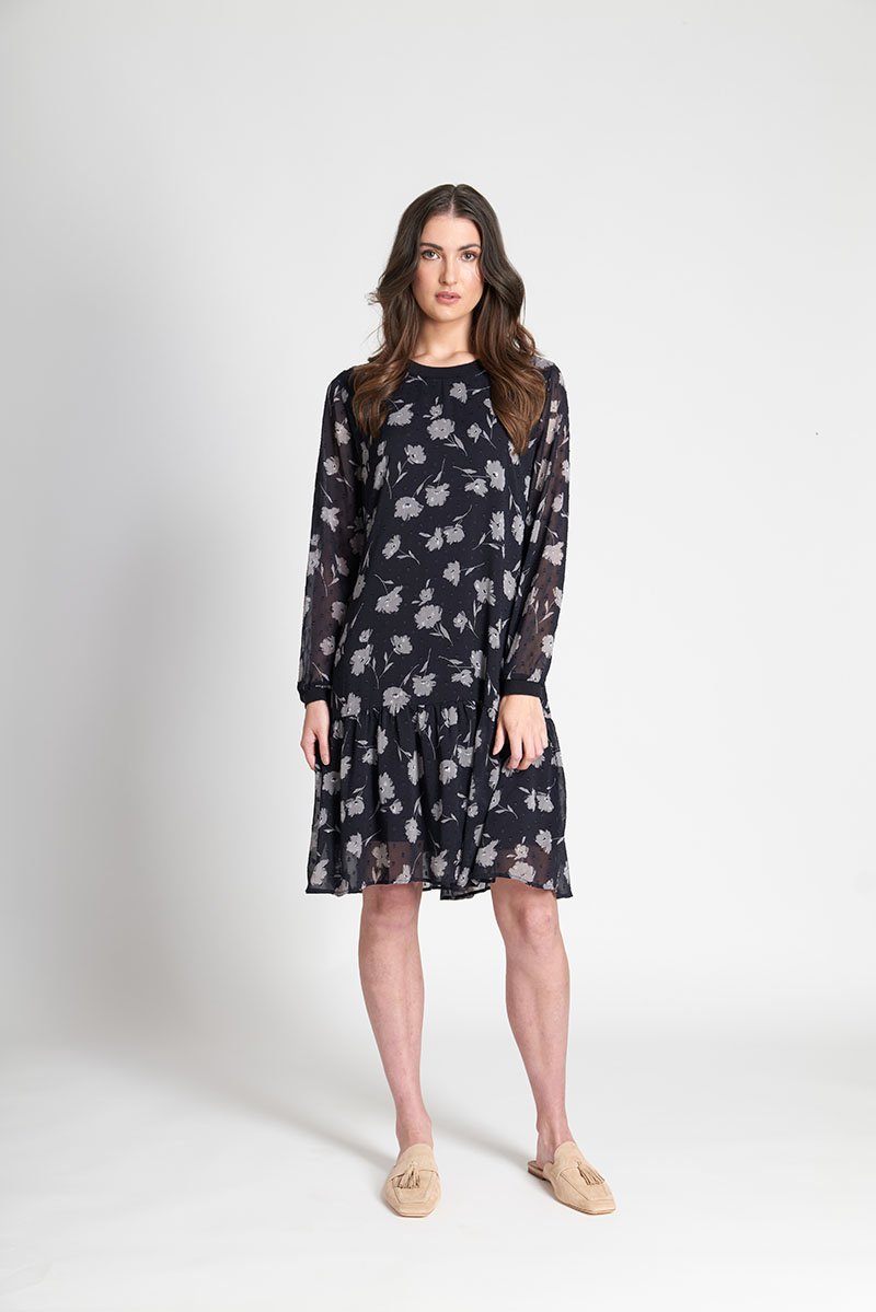 Contrast Rib Trim Dress Memo Clothing Buy Memo Clothing Online