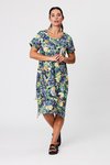Bubble Hem Print Dress
