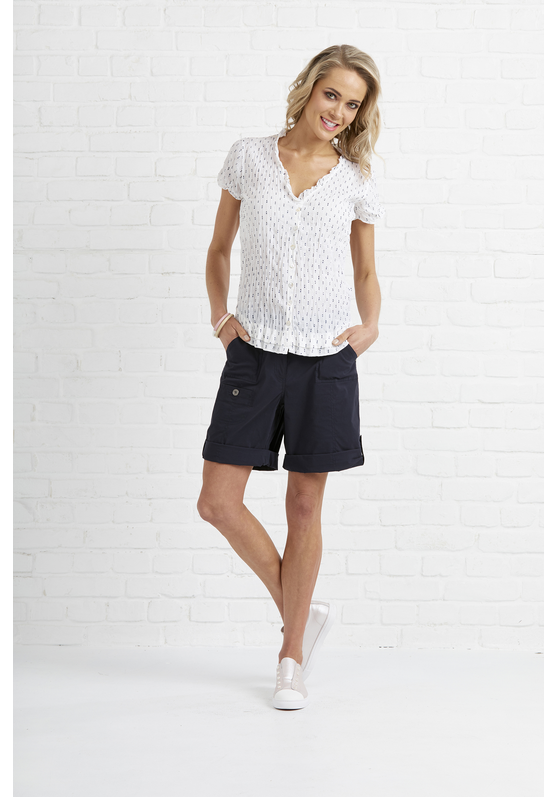 Mediterranean Roll Cuff Women's Short Esplanade Clothing Buy