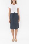 Pull On Linen Skirt