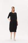 3/4 Sleeve Diagonal Dress