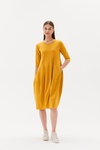 3/4 Sleeve Diagonal Dress