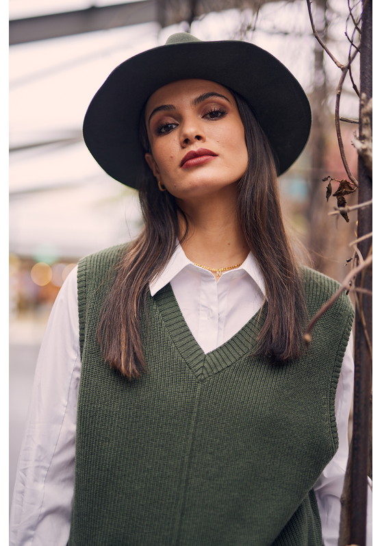 Bianca Relaxed Fit Embossed Vest