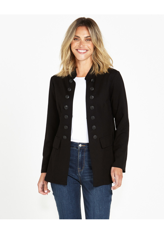 Sammie Collarless Women's Military Jacket