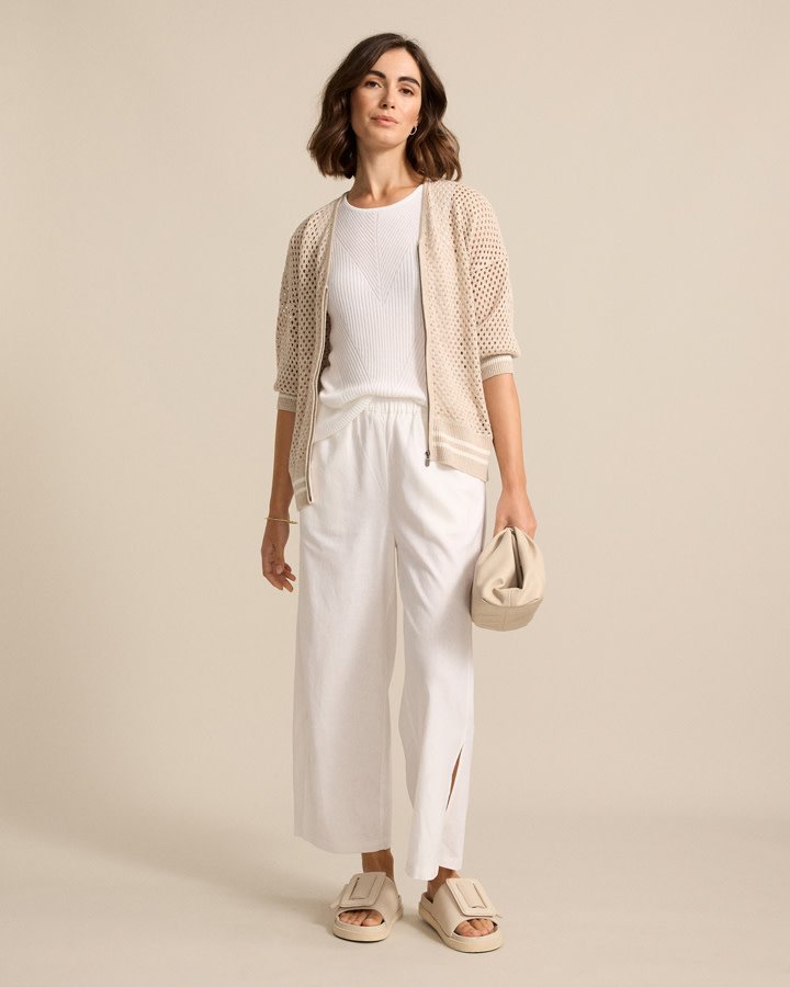 S/S Zip Thru Women's Cardi Marco Polo Buy Marco Polo Clothing