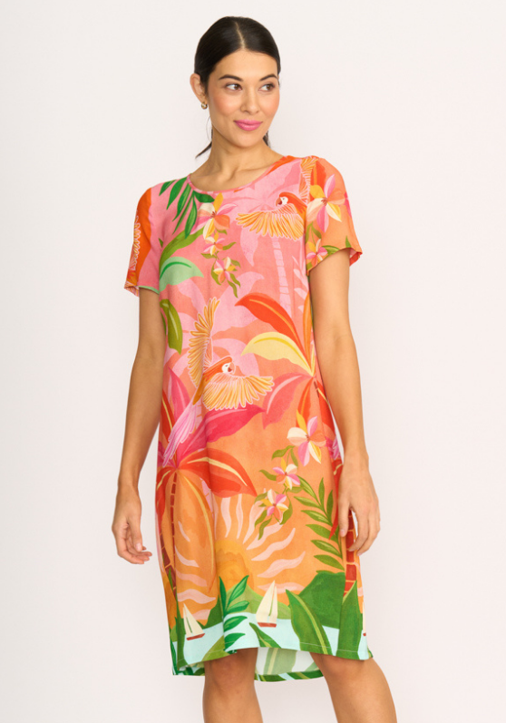 Foil Swing Back Dress