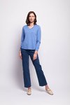 Fold V Neck Top