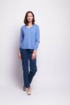 Fold V Neck Top