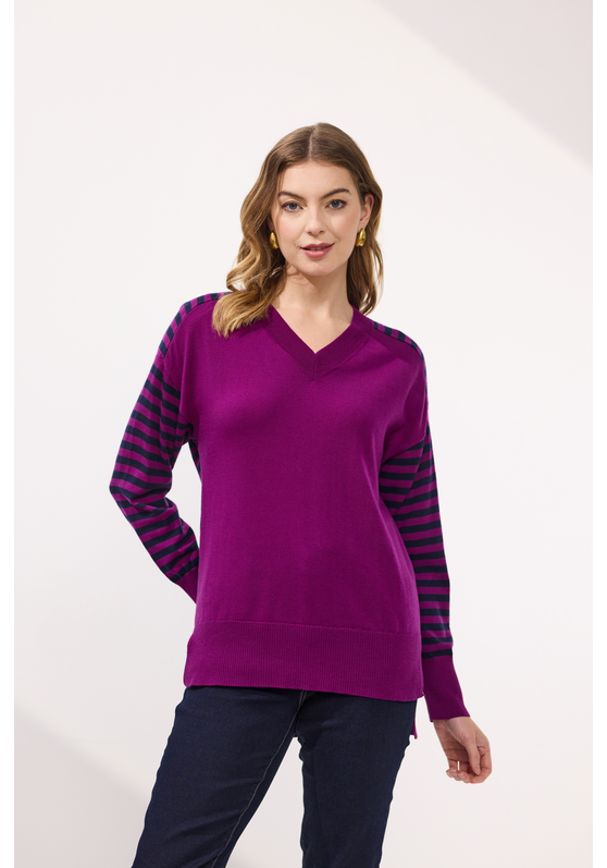Newport Rikki V Neck Merino Jumper