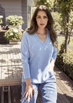 V Neck Rib Detail P/Over