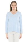V Neck Rib Detail P/Over