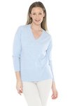 V Neck Rib Detail P/Over