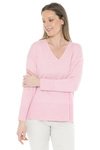 V Neck Rib Detail P/Over