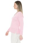 V Neck Rib Detail P/Over