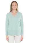 V Neck Rib Detail P/Over