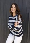 Panel Stripe Pullover