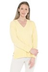 V Neck Rib Detail P/Over