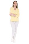 V Neck Rib Detail P/Over