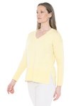 V Neck Rib Detail P/Over