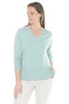 V Neck Rib Detail P/Over