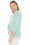 V Neck Rib Detail P/Over