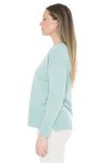V Neck Rib Detail P/Over