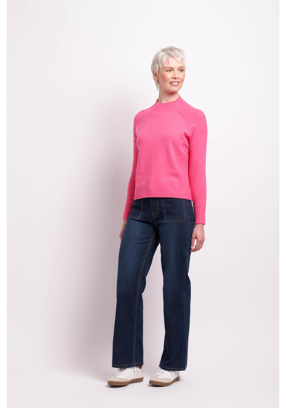Memo Cropped Turtle Neck Jumper