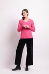 Textured V Neck Sweater