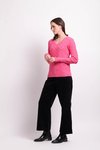 Textured V Neck Sweater