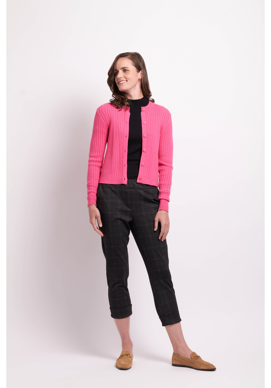 Memo Cable Knit Cardigan