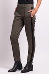 Pintuck Frt Cuffed Trous