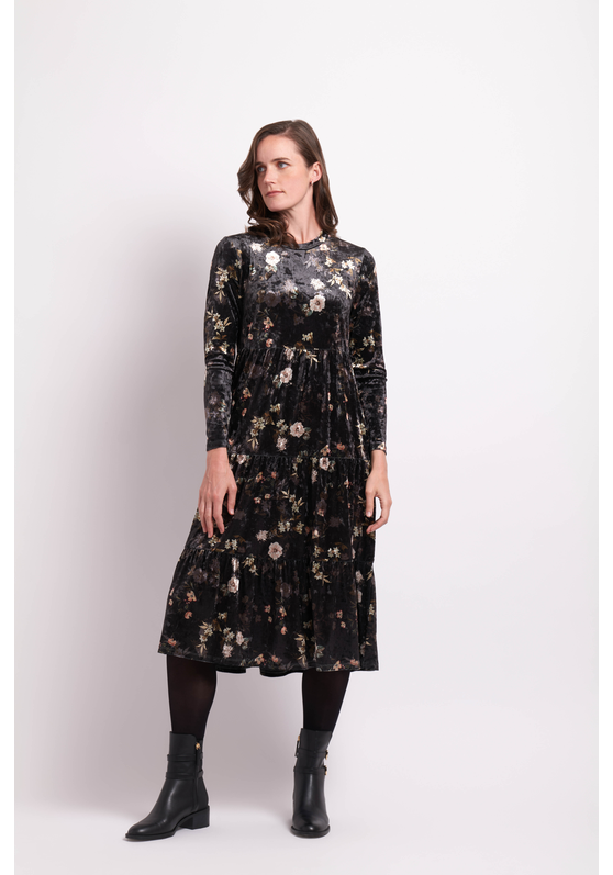 Memo Velveteen Dress