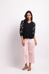 Contrast Shoulder Top