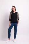 Contrast Shoulder Top