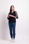 Contrast Shoulder Top