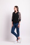 Contrast Shoulder Top