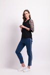 Contrast Shoulder Top