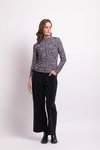 Funnel Neck Gathered Top