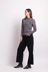 Funnel Neck Gathered Top