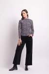 Funnel Neck Gathered Top