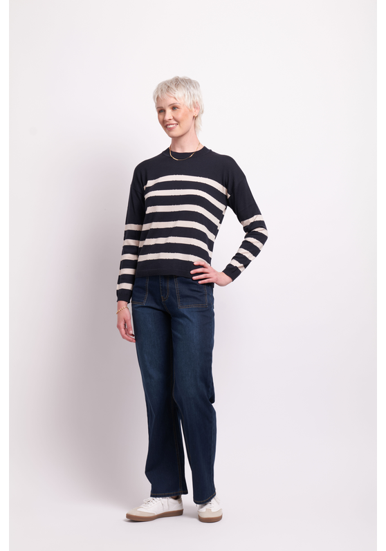 Preen Notch Stripe Jumper