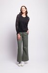Contrast Sleeve Top