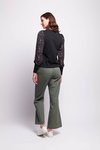 Contrast Sleeve Top