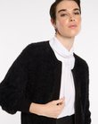 Fluffy Knit Bomber