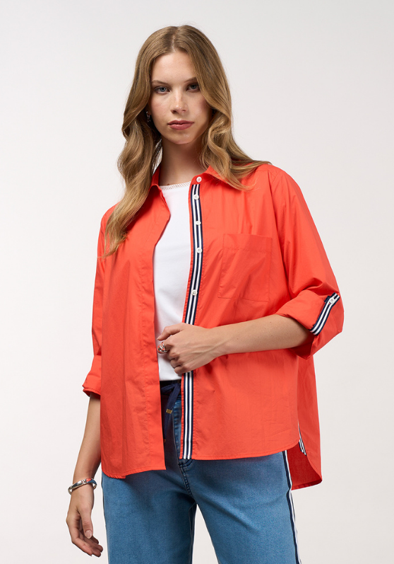 Madly Sweetly Mixed Media Shirt