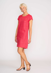 Fringe Scoop Neck Dress