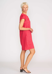 Fringe Scoop Neck Dress