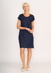 Fringe Scoop Neck Dress