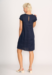 Fringe Scoop Neck Dress